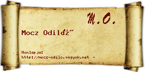 Mocz Odiló névjegykártya